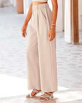 KIRUNDO Womens Wide Leg Pants 2025 Spring Summer High